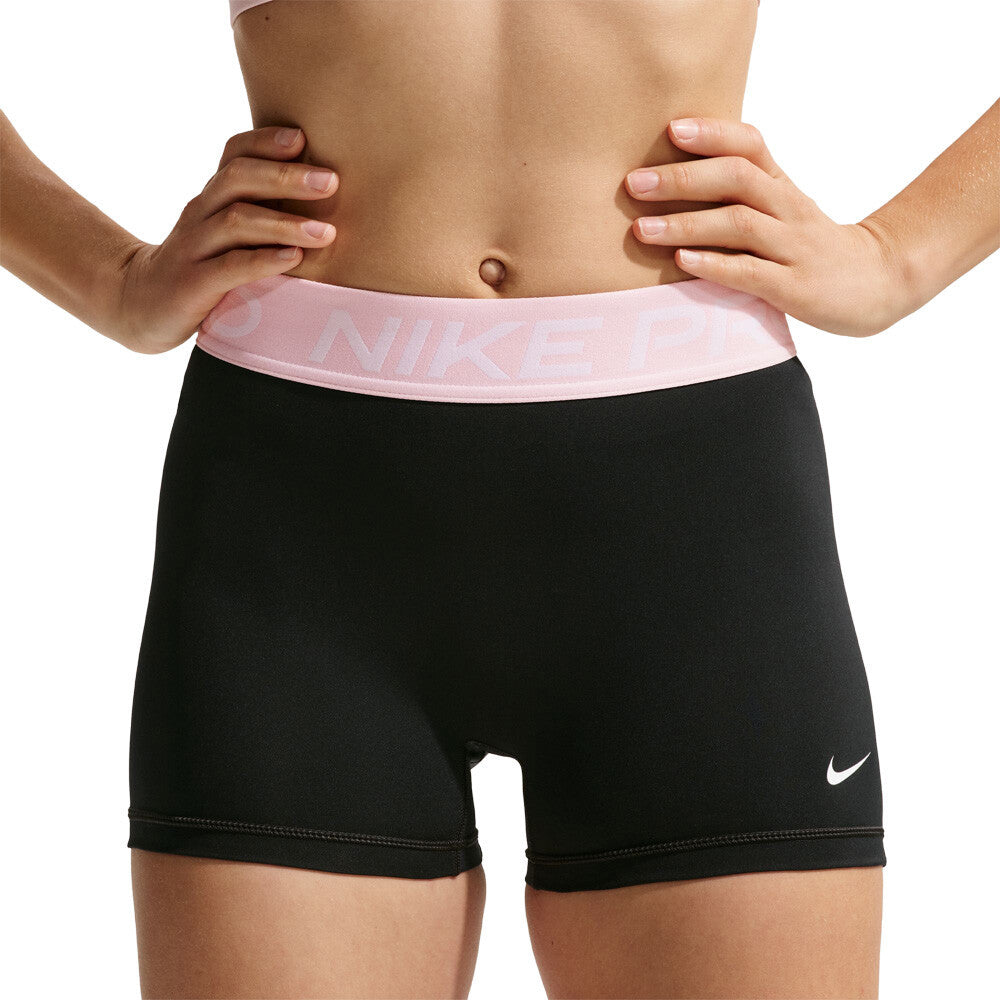 Nike Pro Dri-FIT 365 Women's Shorts - Black/Pink Foam/White