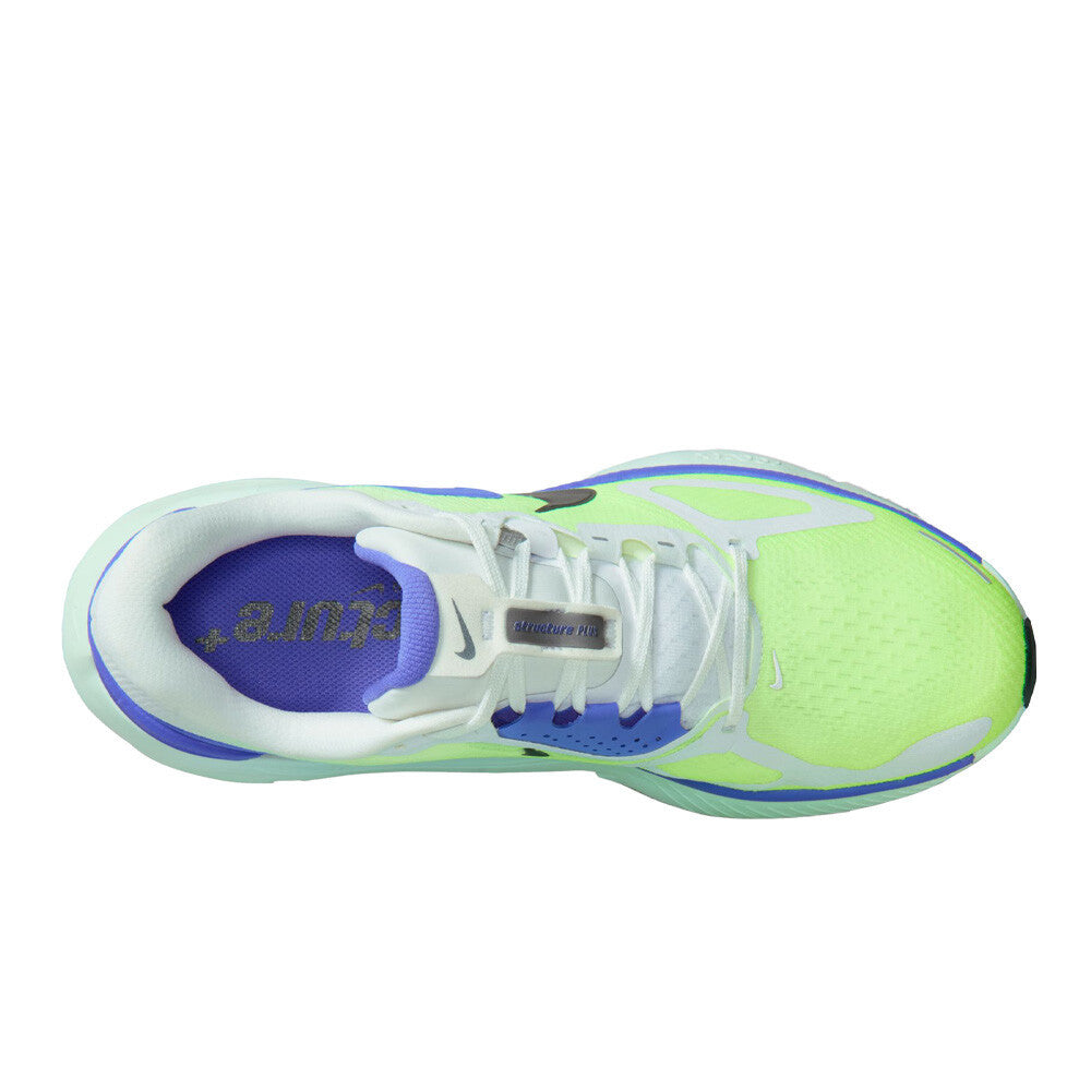 Nike Structure Plus Men's Running Shoes - White/Black Spruce/Volt Ice