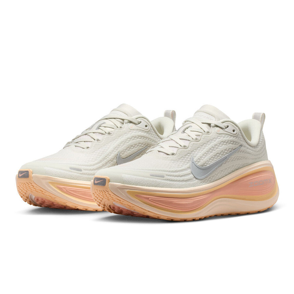 Nike Vomero Plus Women's Running Shoes - Light Bone/Metallic Silver/Arctic Orange