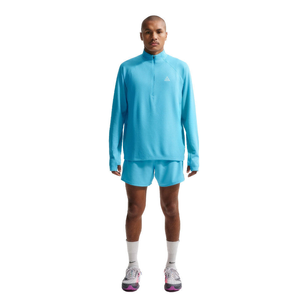 Nike ACG Dri-FIT 1/4-Zip Men's Trail Running Top - Baltic Blue/Baltic Blue/Summit White