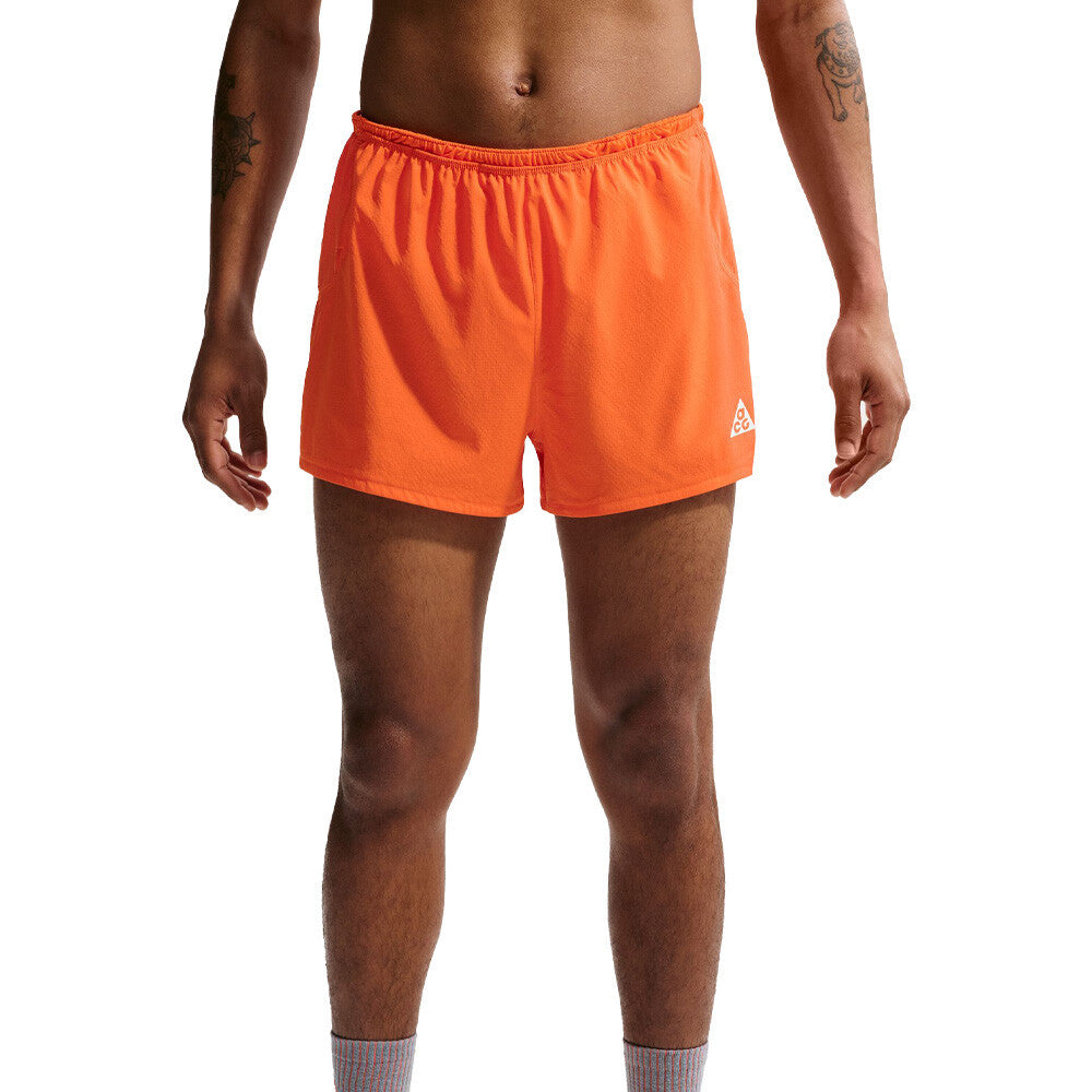 Nike ACG Trailwind Dri-FIT ADV 3 Inch Men's Trail Running Shorts - Safety Orange/Summit White