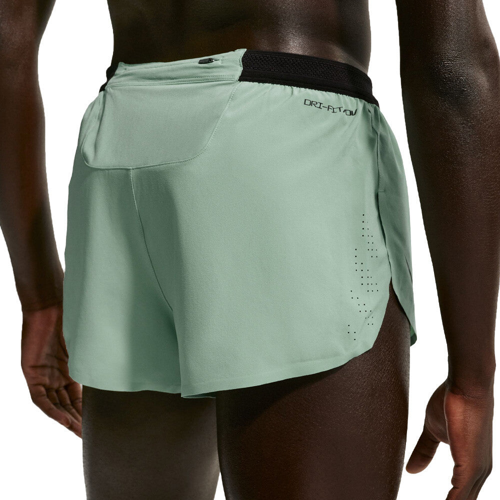 Nike Dri-FIT ADV AeroSwift 2 Inch Brief Lined Men's Running Shorts - Steam/Black