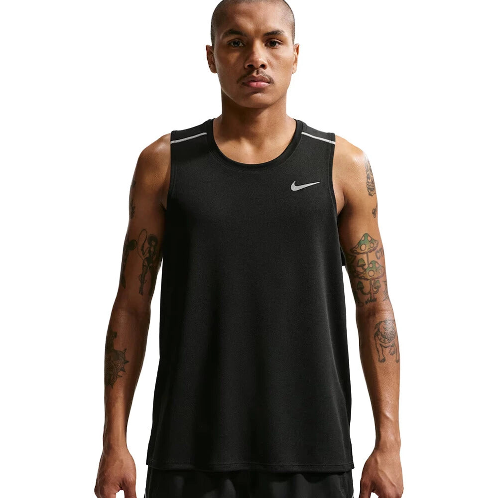 Nike Dri-FIT Miler Men's Running Vest - Black