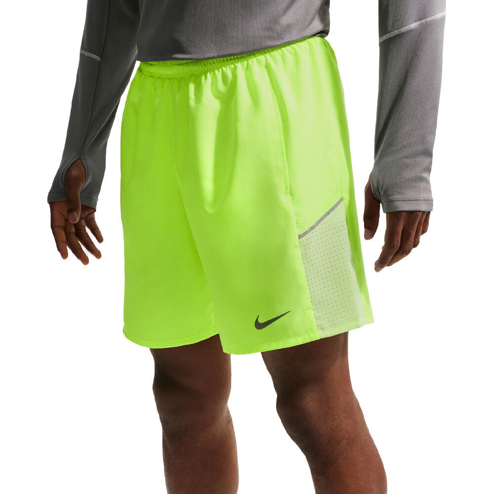 Nike Miler Dri-FIT 7 Inch 2-in-1 Men's Running Shorts - Volt Ice/Barely Volt/Reflective Silver