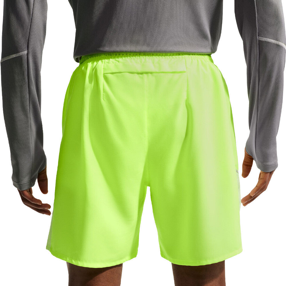 Nike Miler Dri-FIT 7 Inch 2-in-1 Men's Running Shorts - Volt Ice/Barely Volt/Reflective Silver