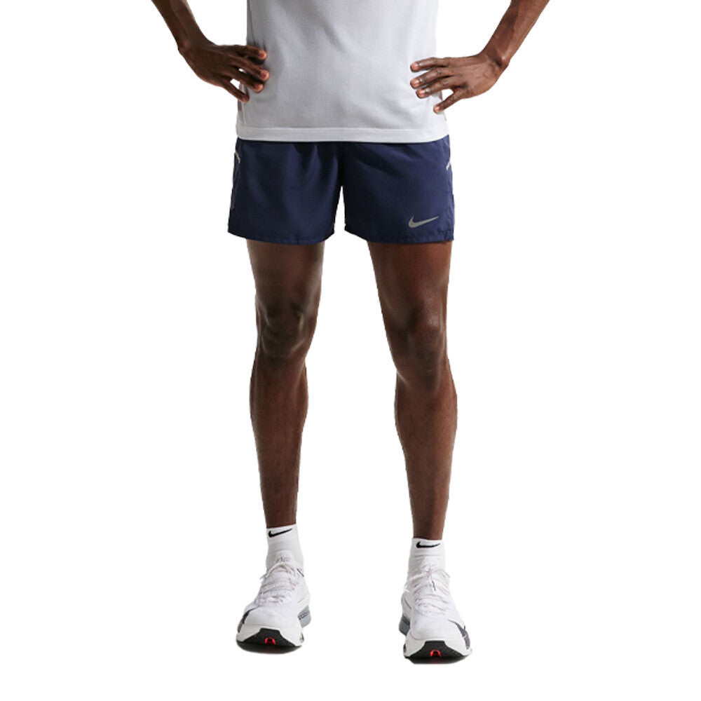 Nike Miler Dri-FIT 5 Inch Brief-Lined Men's Running Shorts - Midnight Navy/Reflective Silver