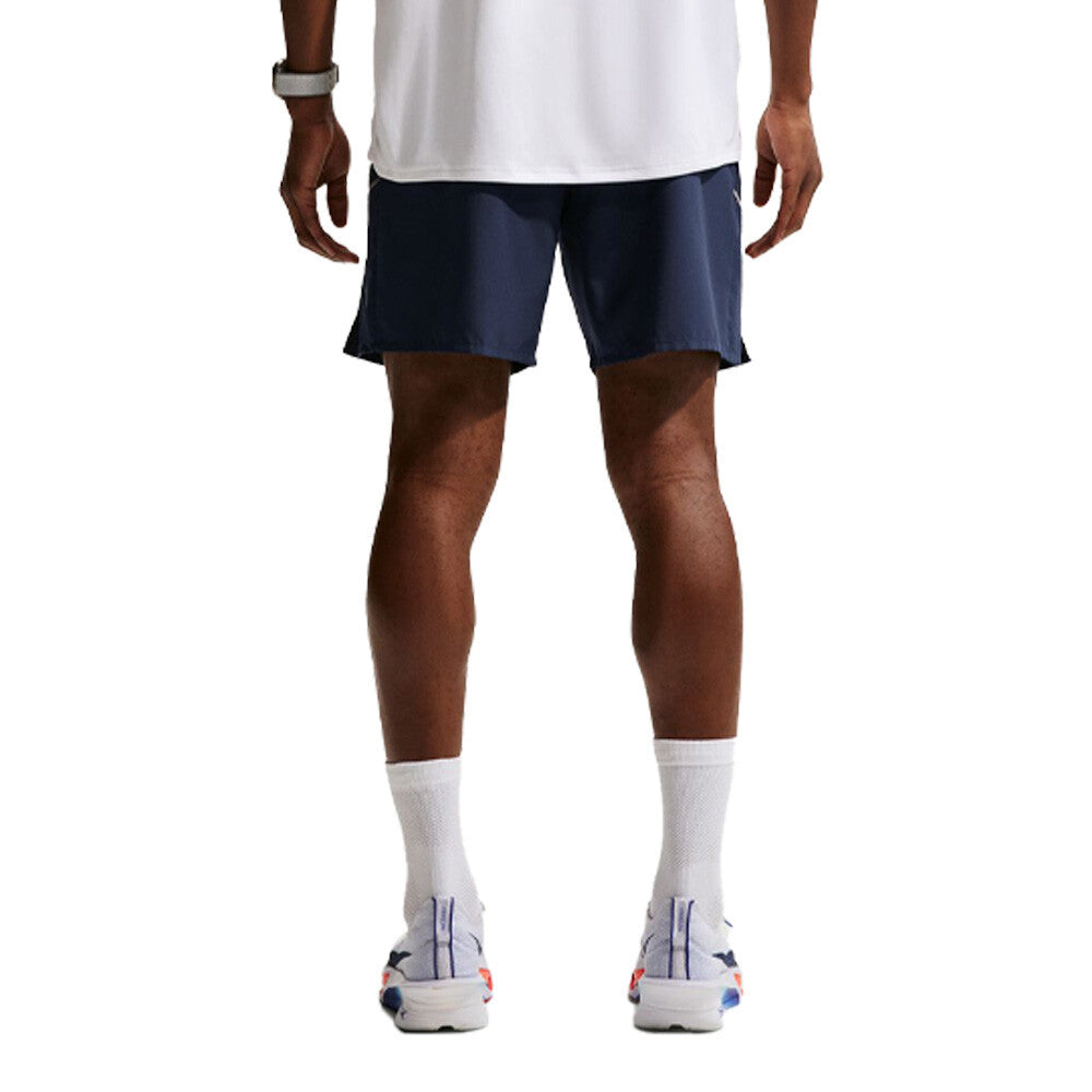 Nike Dri-FIT Miler 7 Inch Brief-Lined Men's Running Shorts - Midnight Navy/Reflective Silver