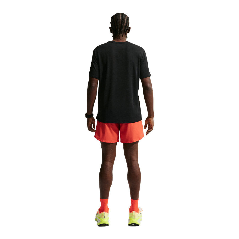 Nike Dri-FIT Miler Men's Running T-Shirt - Black/Reflective Silver