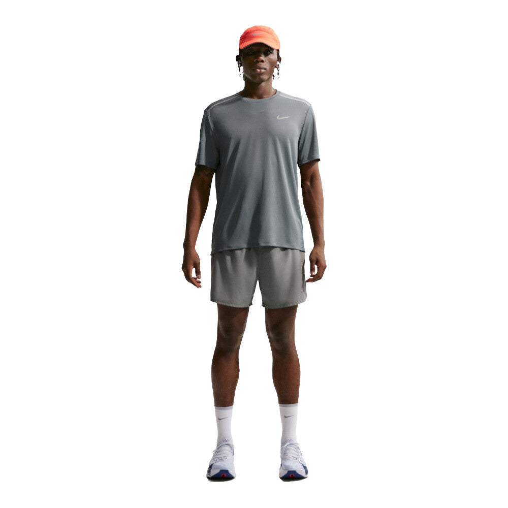 Nike Dri-FIT Miler Men's Running T-Shirt - Smoke Grey/Reflective Silver