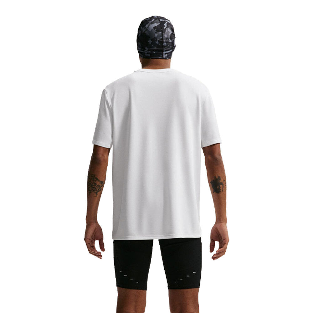 Nike Dri-FIT Miler Men's Running T-Shirt - White/Reflective Silver
