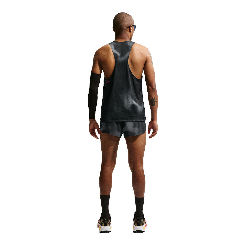 Nike Dri-FIT ADV Aeroswift Men's Running Vest - Black/Dark Smoke Grey/Bright Crimson