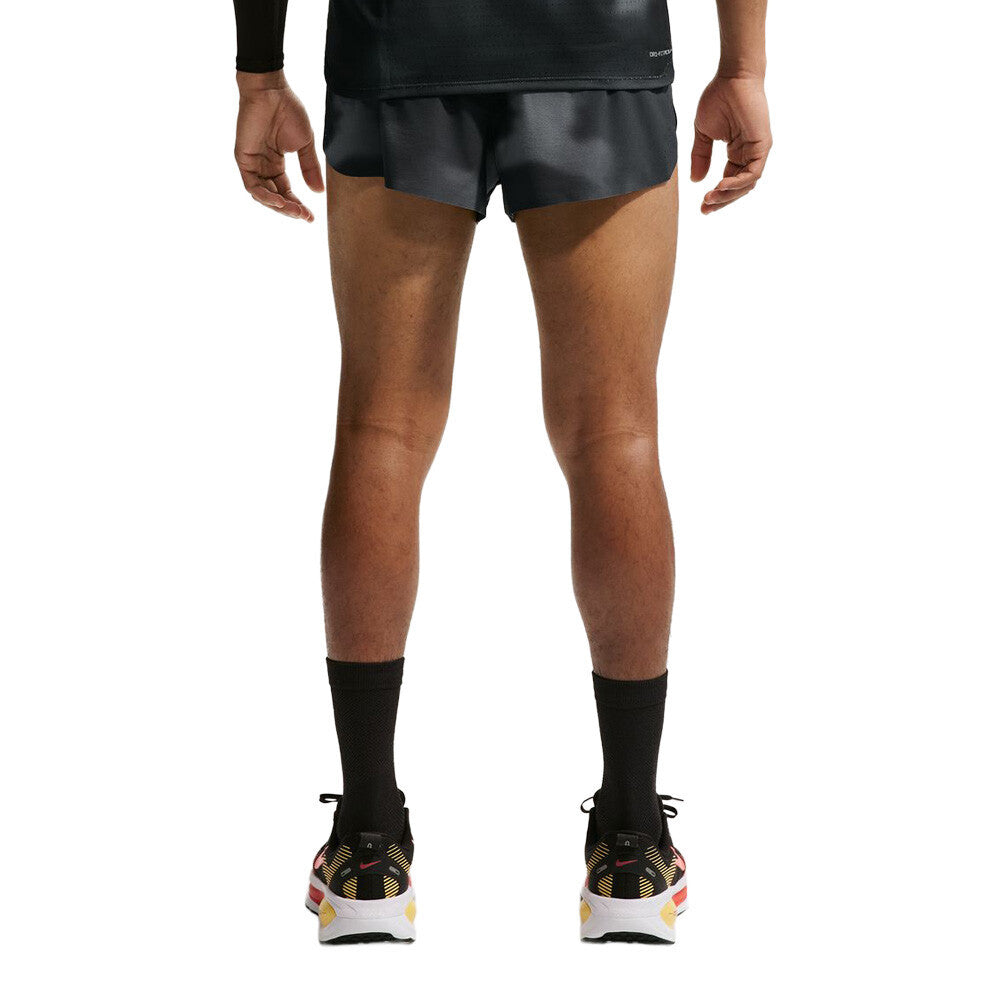 Nike Dri-FIT ADV AeroSwift 2 Inch Brief Lined Men's Running Shorts - Black/Dark Smoke Grey/Bright Crimson