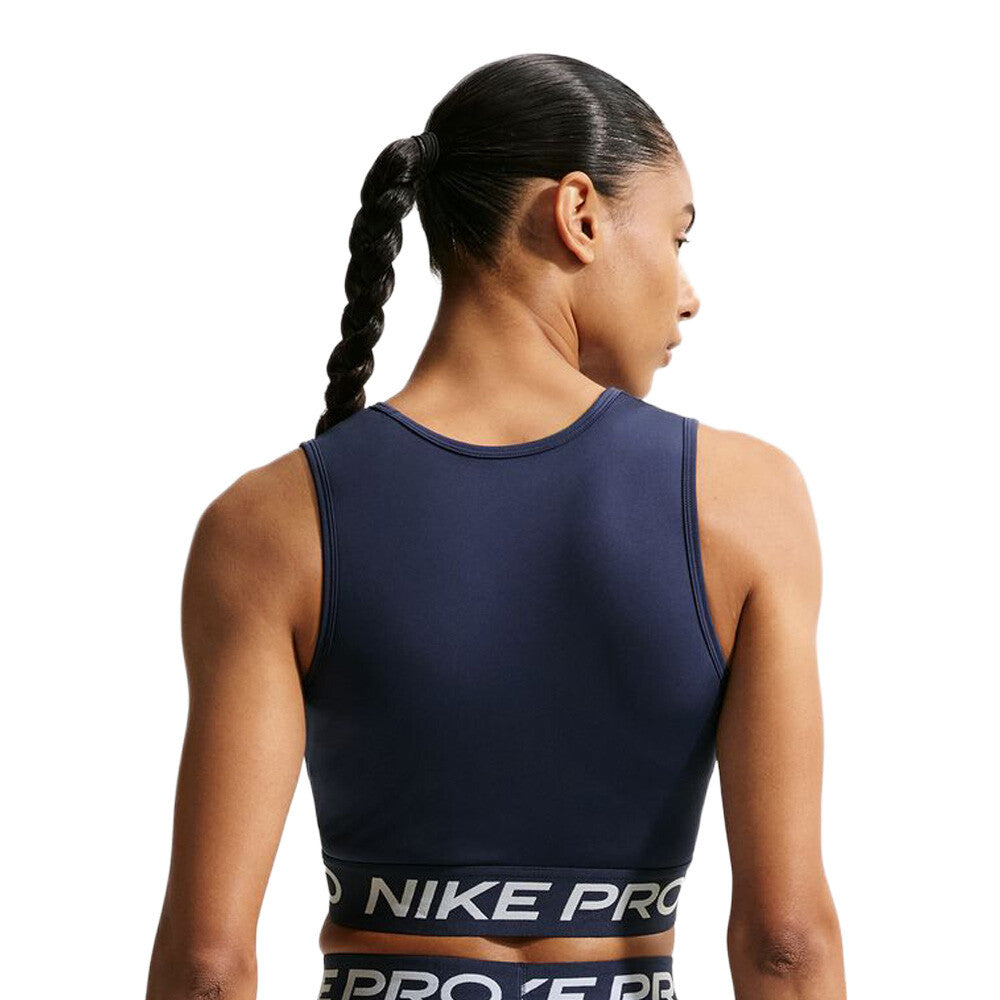 Nike Pro Dri-FIT Women's Tank Top - Midnight Navy/White (2)
