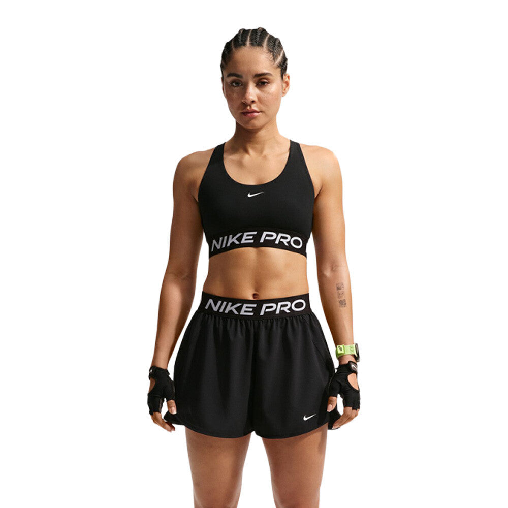 Nike Pro 365 Dri-FIT Light-Support Non-Padded Women's Sports Bra - Black/White