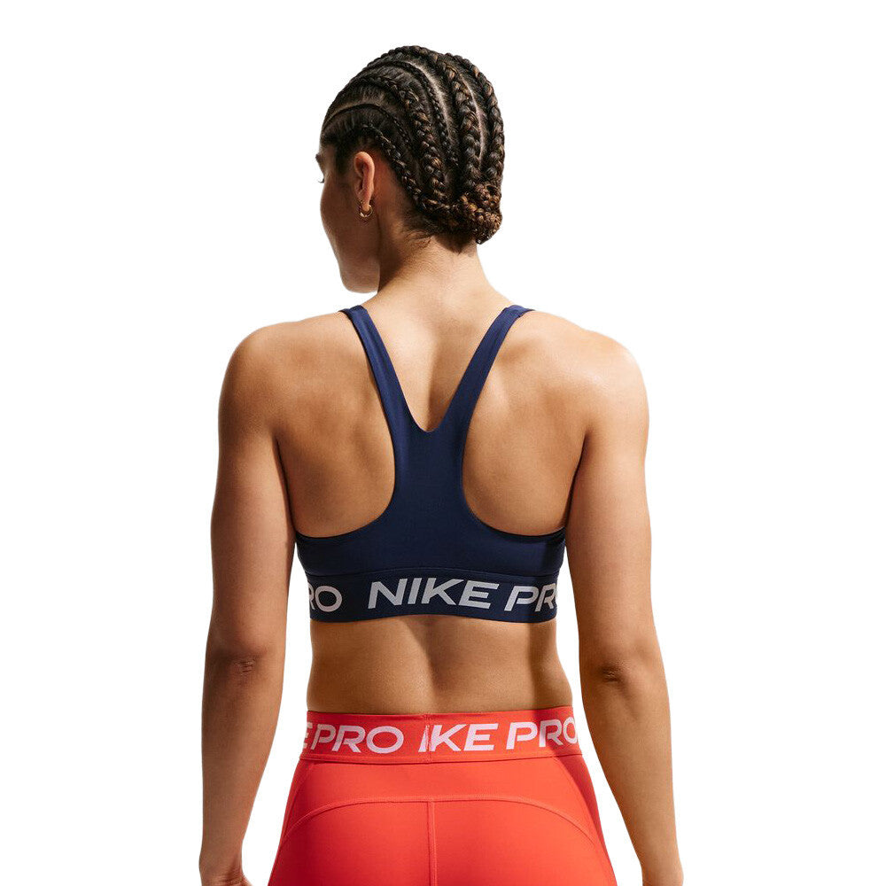 Nike Pro 365 Dri-FIT Light-Support Non-Padded Women's Sports Bra - Midnight Navy/White