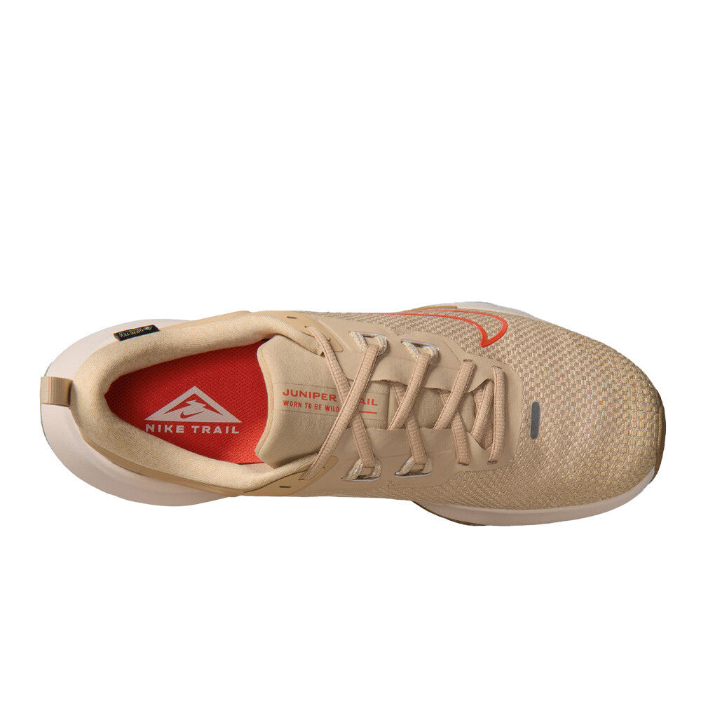 Nike Juniper Trail 2 GORE-TEX Men's Trail Running Shoes - Linen/Light Crimson/Light Orewood Brown