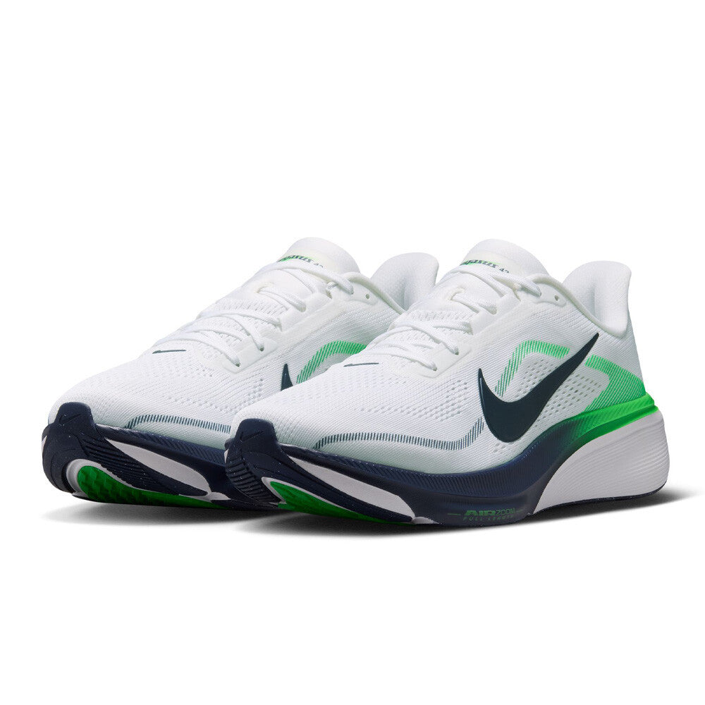 Nike Air Zoom Pegasus 42 Men's Running Shoes - White/Midnight Navy/Green Spark