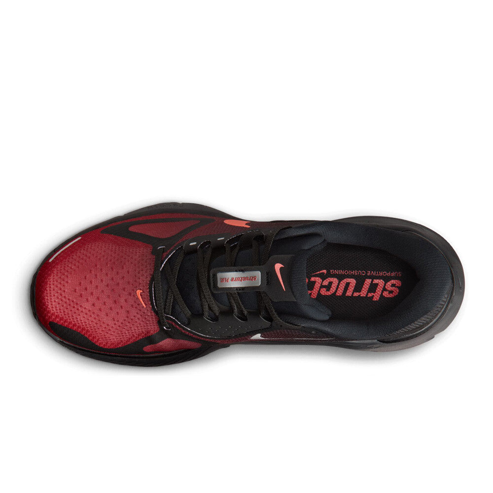 Nike Structure Plus Men's Running Shoes - Black/Bright Crimson/University Red