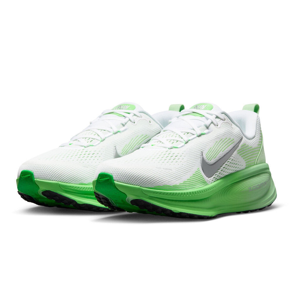 Nike Vomero 18 Women's Running Shoes - White/Metallic Silver/Illusion Green