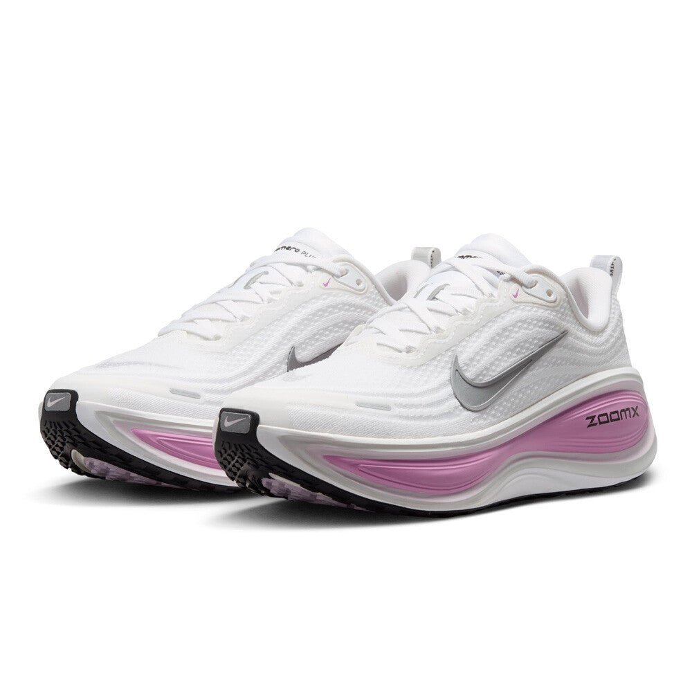 Nike Vomero Plus Women's Running Shoes - White/Metallic Silver/Bleached Lilac