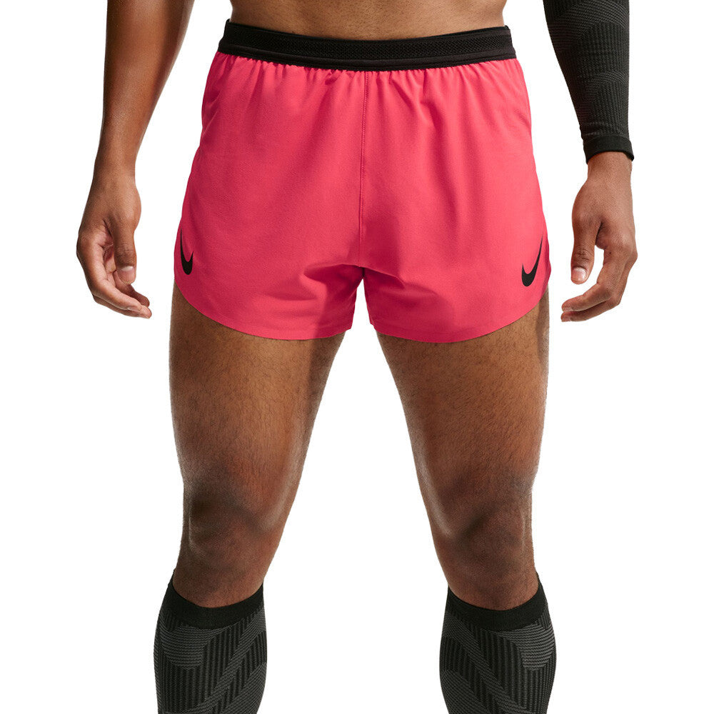 Nike AeroSwift Dri-FIT ADV 4 Inch Brief-Lined Men's Running Shorts - Fusion Red/Black