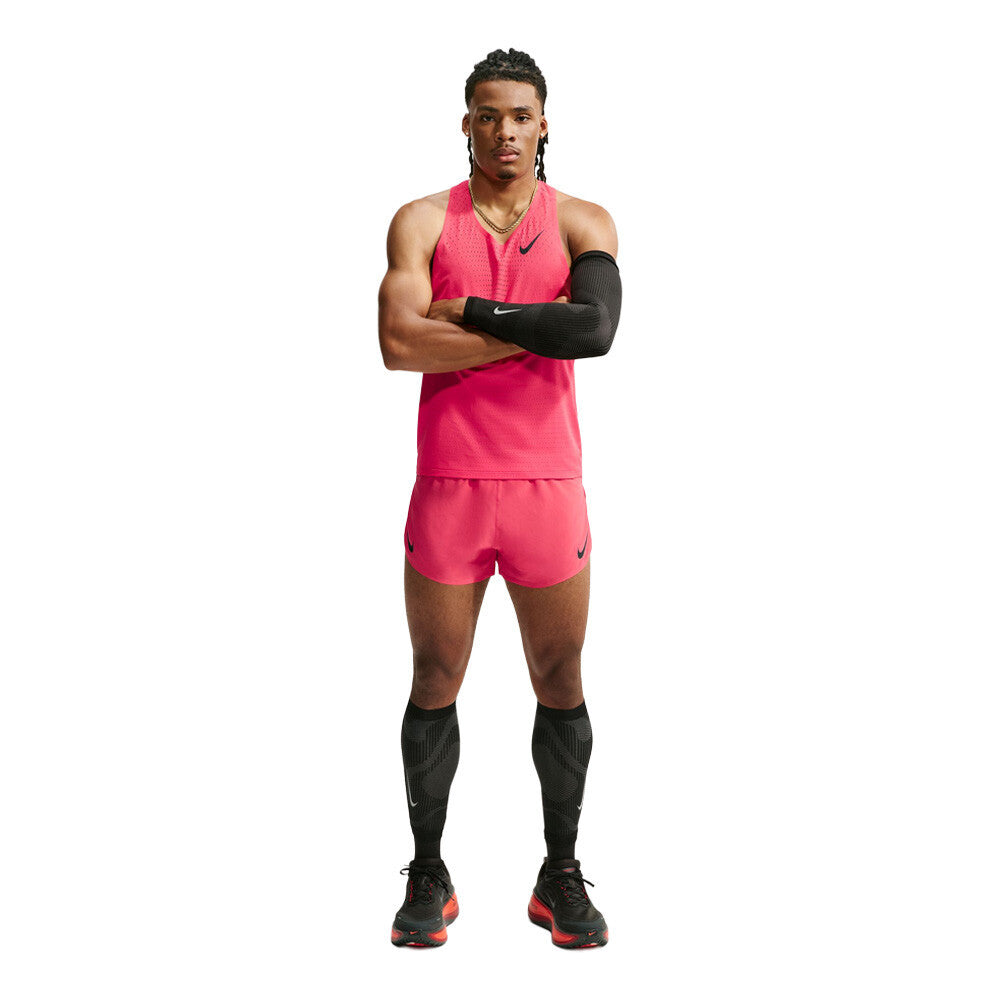Nike AeroSwift Dri-FIT ADV 4 Inch Brief-Lined Men's Running Shorts - Fusion Red/Black