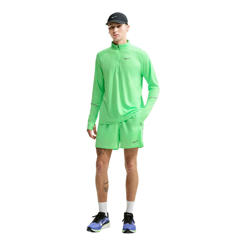 Nike Dri-FIT Miler 5 Inch 2-in-1 Men's Running Shorts - Illusion Green/Reflective Silver