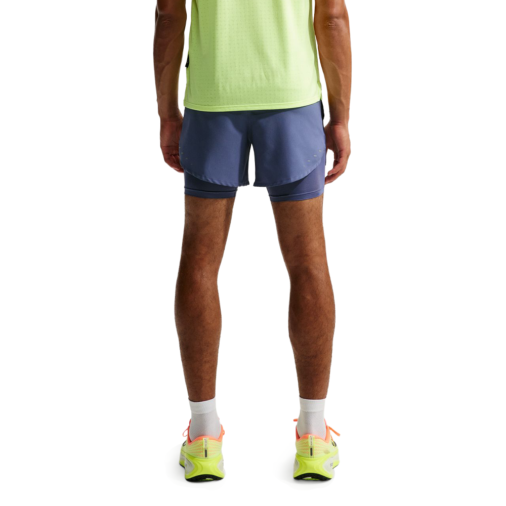 Nike Dri-FIT Stride 5 Inch Men's Hybrid Shorts - Diffused Blue/Reflective Silver