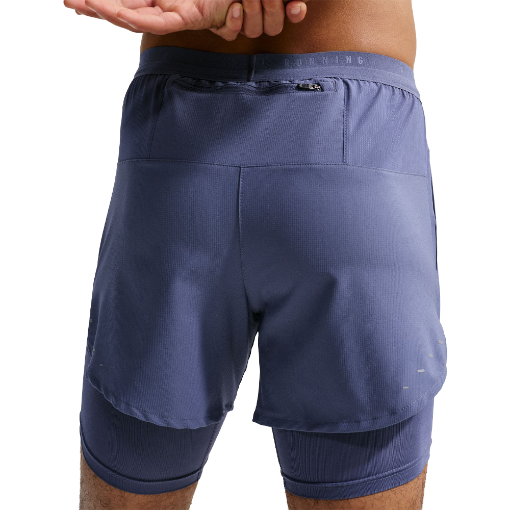 Nike Dri-FIT Stride 5 Inch Men's Hybrid Shorts - Diffused Blue/Reflective Silver
