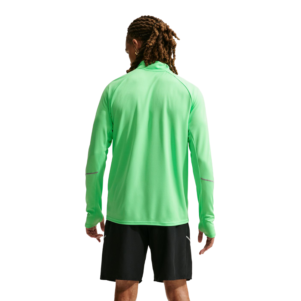 Nike Miler Dri-FIT 1/2 Zip Men's Running Top - Illusion Green/Reflective Silver
