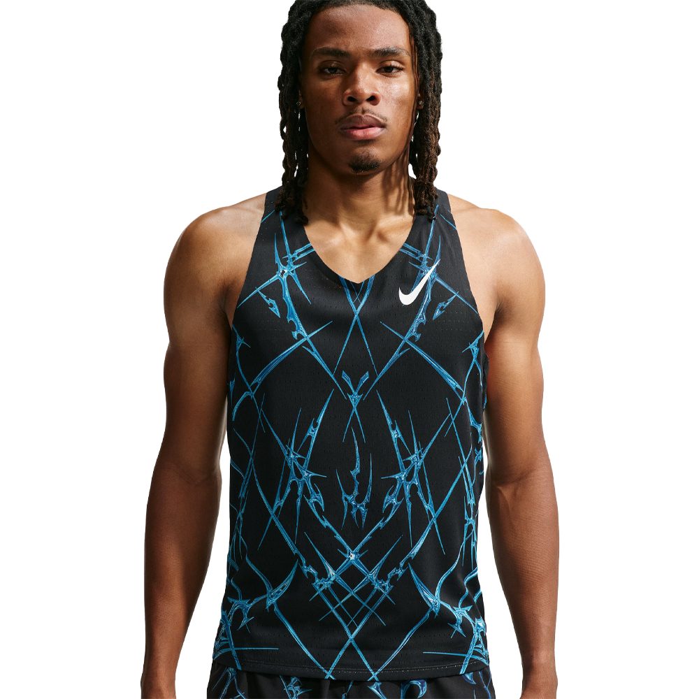Nike Dri-FIT ADV Aeroswift Men's Running Vest - Black/White