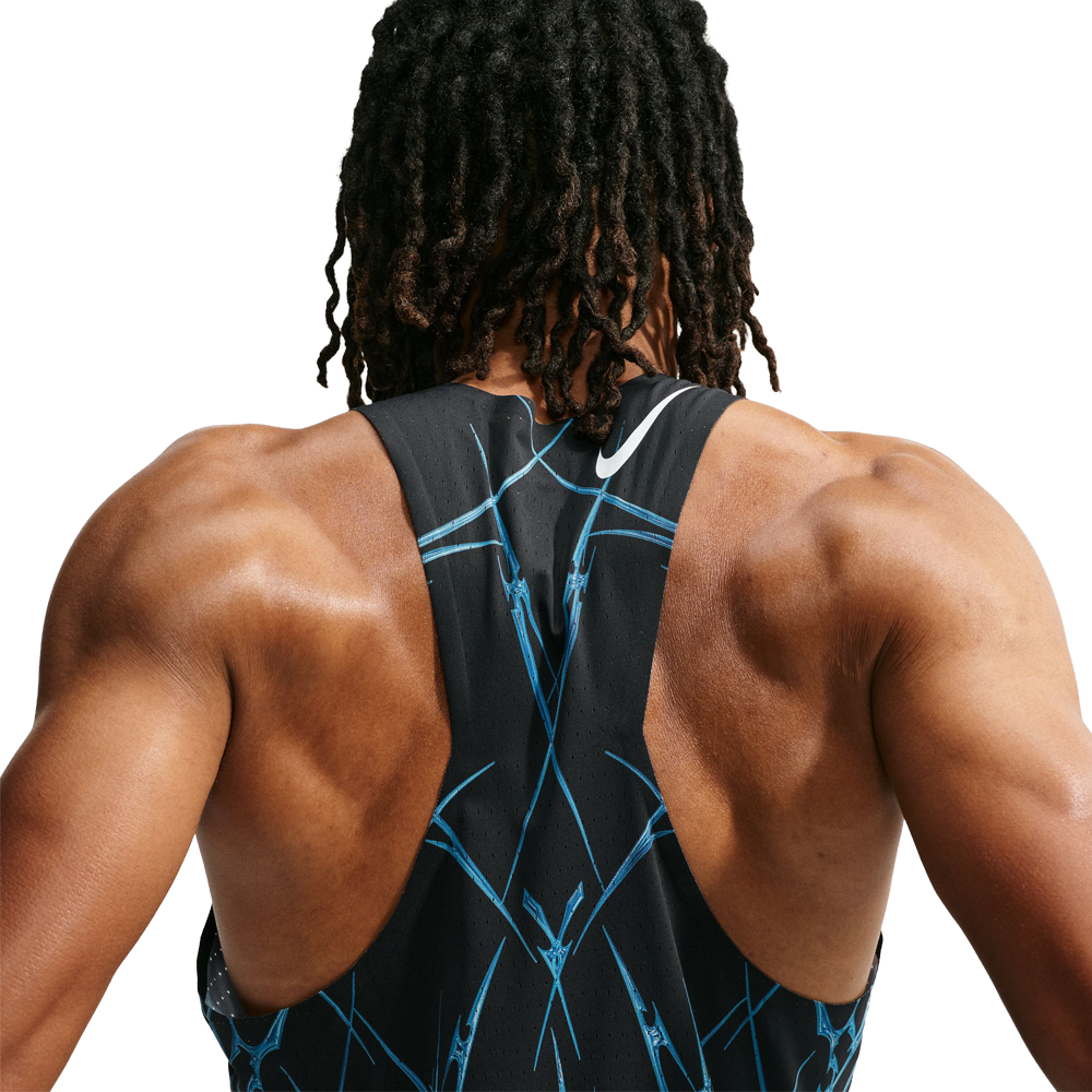 Nike Dri-FIT ADV Aeroswift Men's Running Vest - Black/White