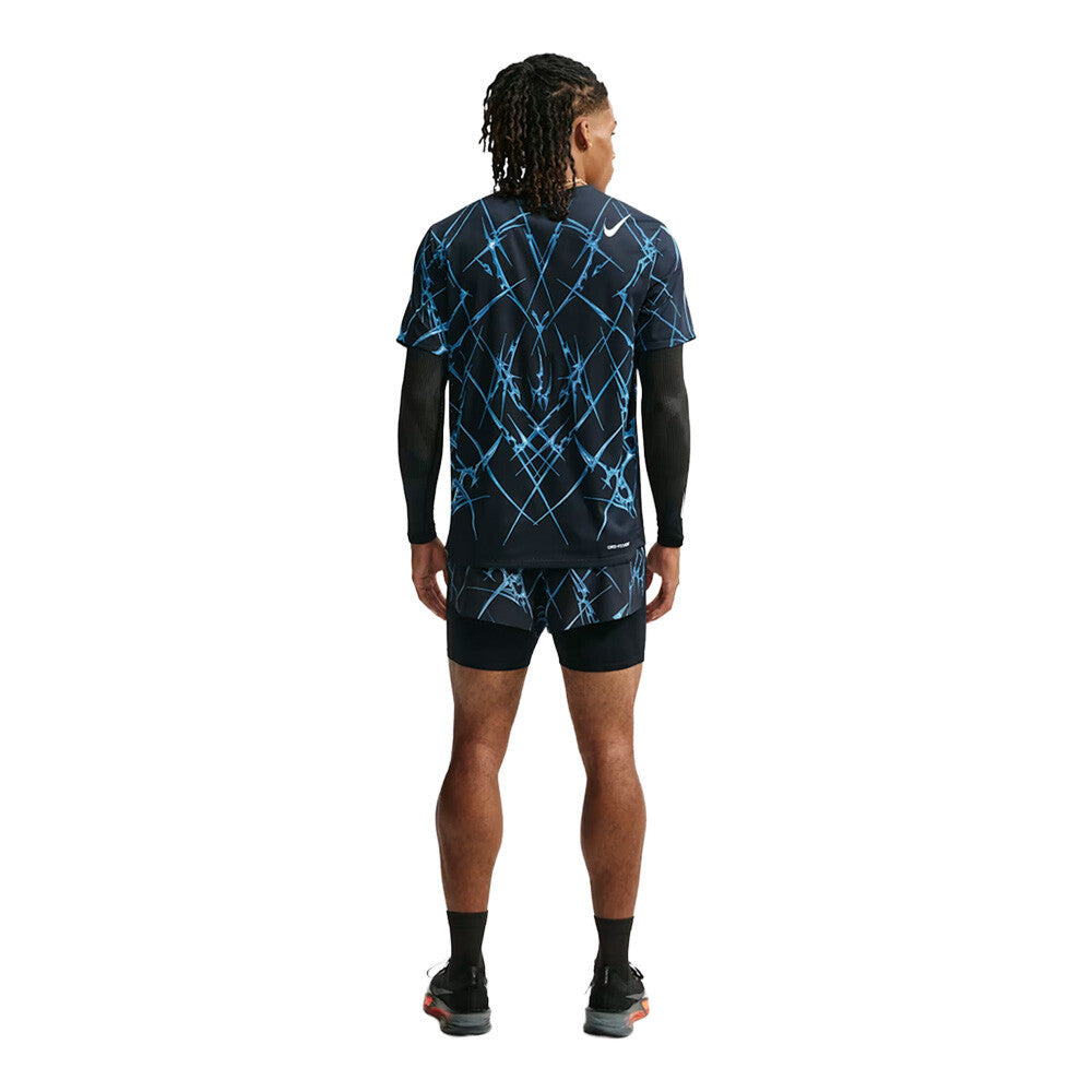 Nike Aeroswift Dri-FIT ADV Printed Men's Running T-Shirt - Black/White