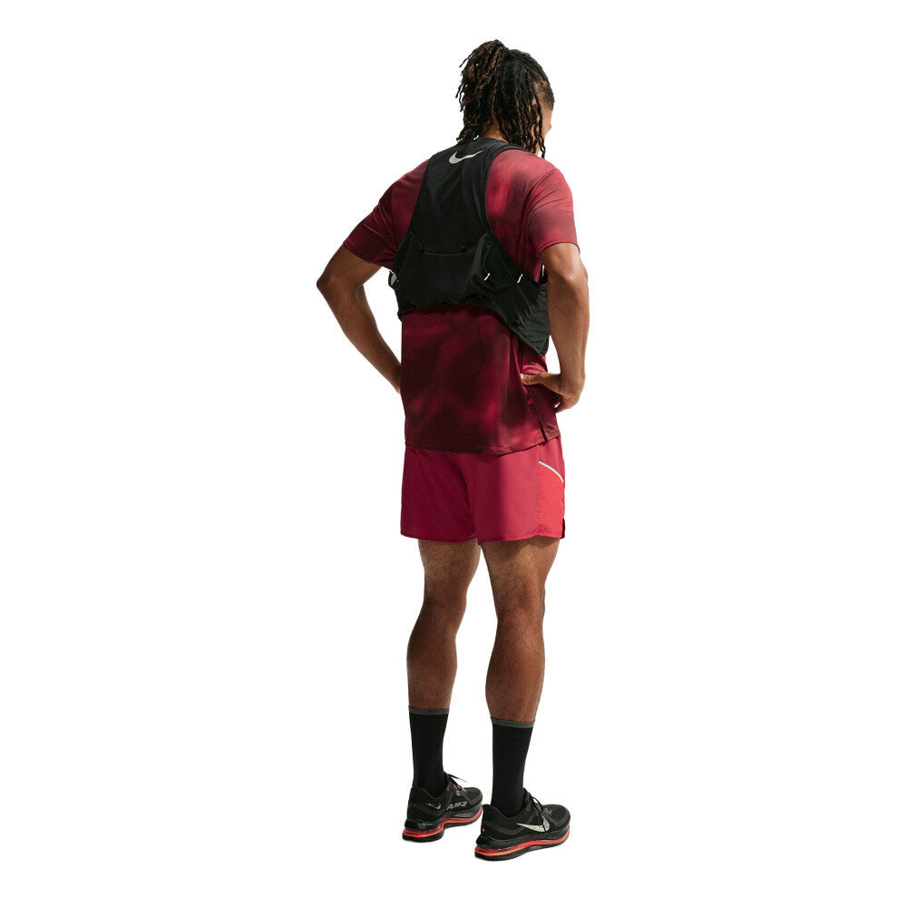 Nike Dri-FIT Miler 5 Inch 2-in-1 Men's Running Shorts - Tough Red/Sport Red