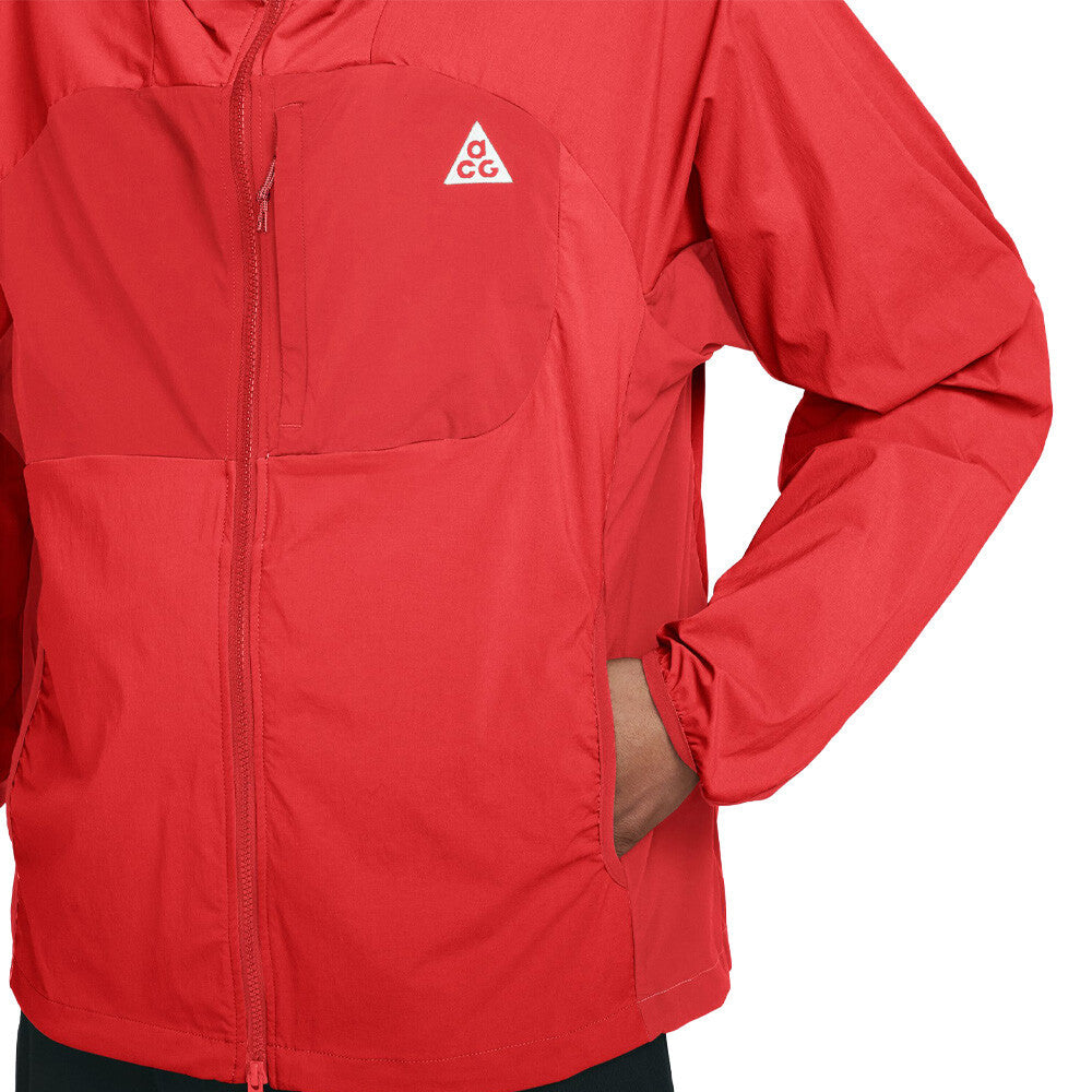 Nike ACG Five Towers UV Men's Trail Running Jacket - Light Crimson/Light Crimson/Summit White