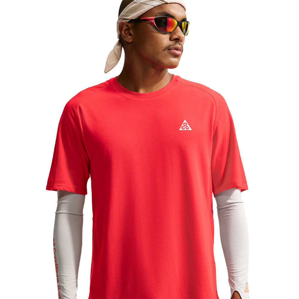 Nike ACG Dri-FIT ADV Solar Chase Men's Trail Running T-Shirt - Light Crimson/Light Crimson/Summit White