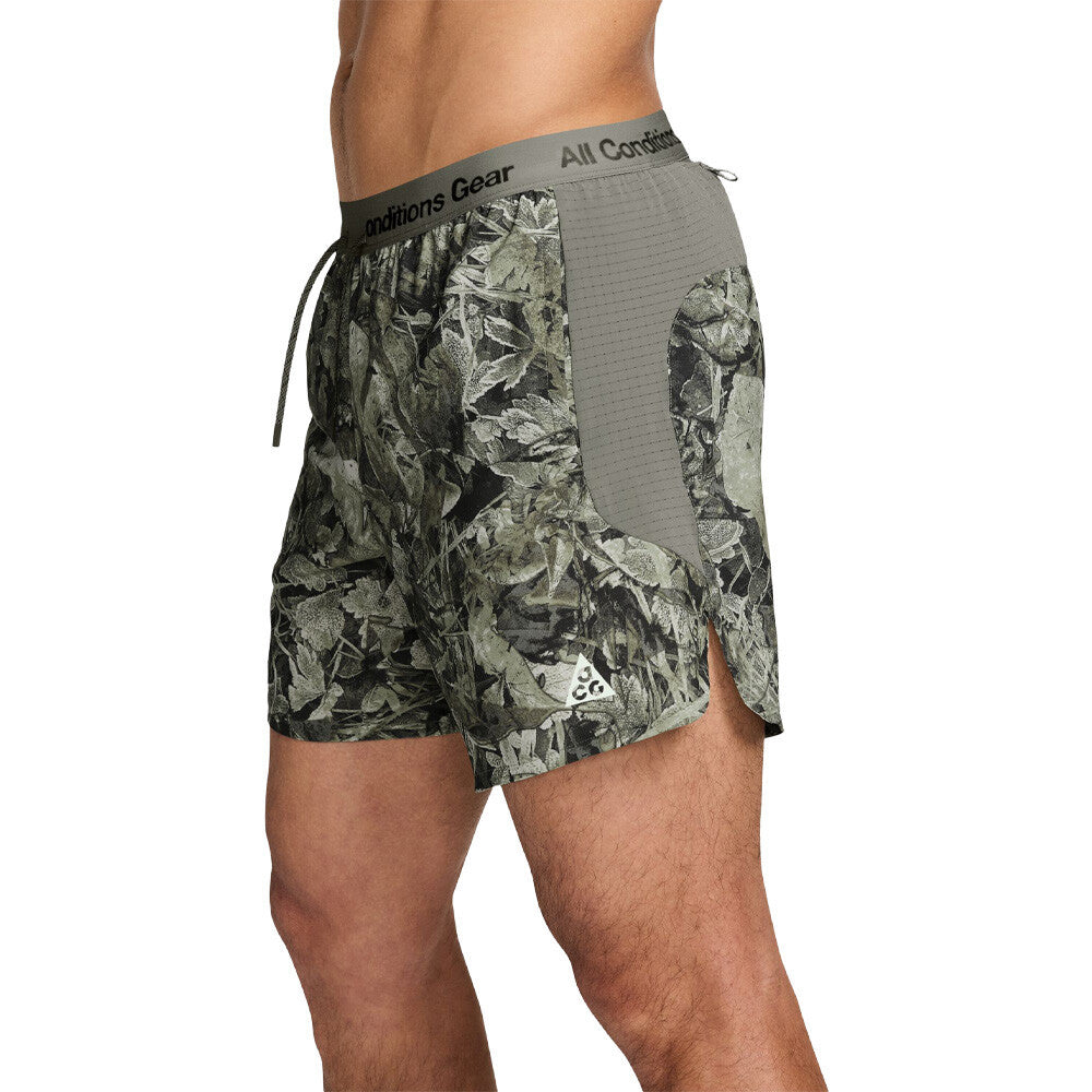 Nike ACG Brief-Lined 6-Inch Men's Trail Running Shorts - Sequoia/Light Army/Summit White