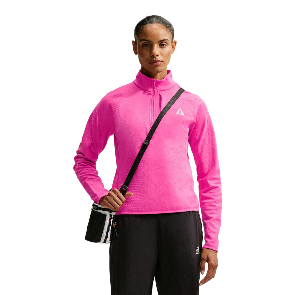 Nike ACG Wolf Grid Therma-FIT Half-Zip Women's Half Zip Top - Desert Pink/Summit White