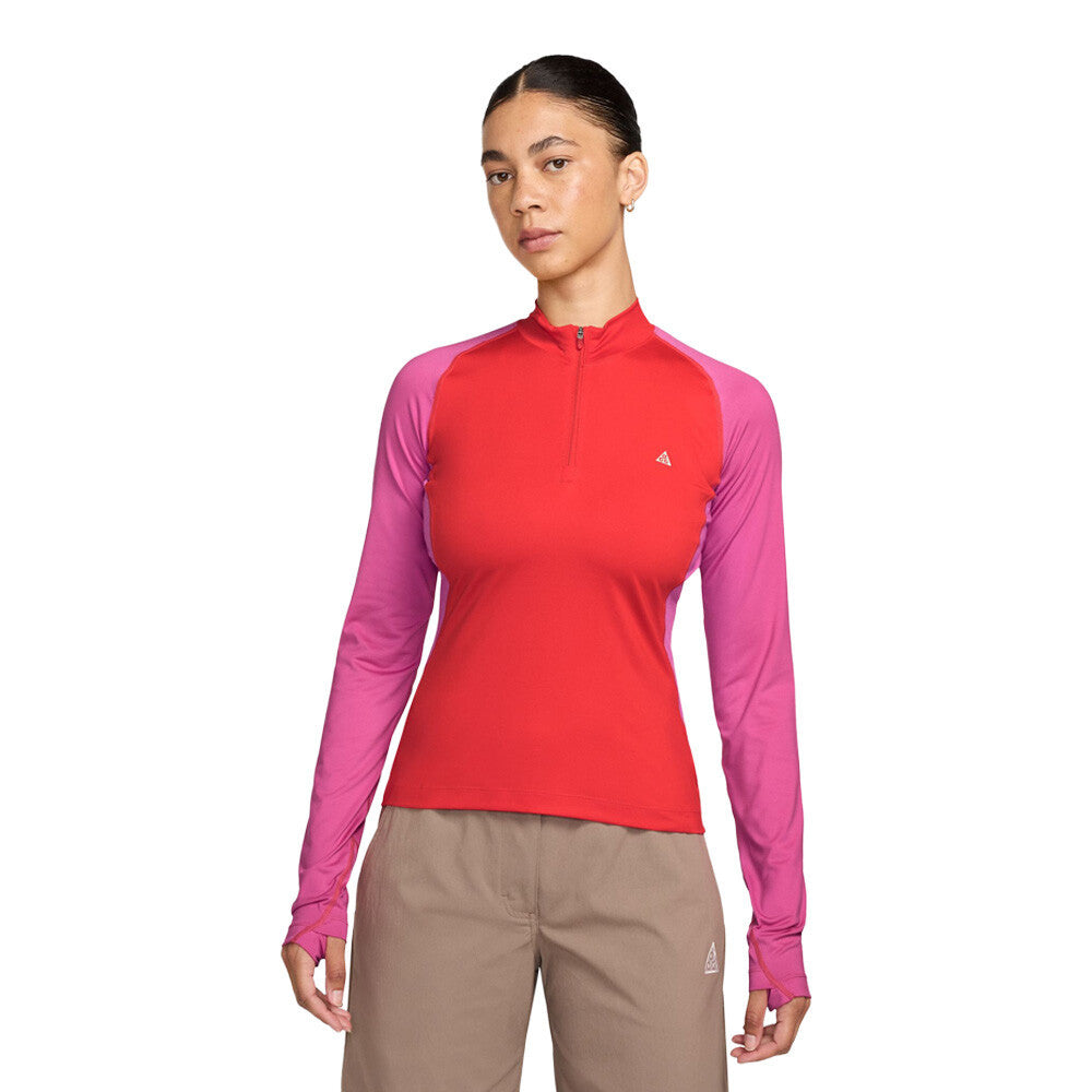 Nike ACG Wildsee Dri-FIT 1/4-Zip Women's Half Zip Top - Light Crimson/Desert Pink/Summit White