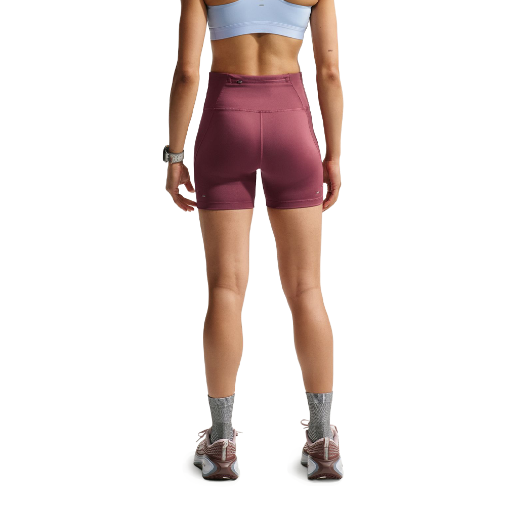 Nike Tempo Dri-FIT High Waisted 4" Women's Running Tights - Pink Smoke/Reflective Silver