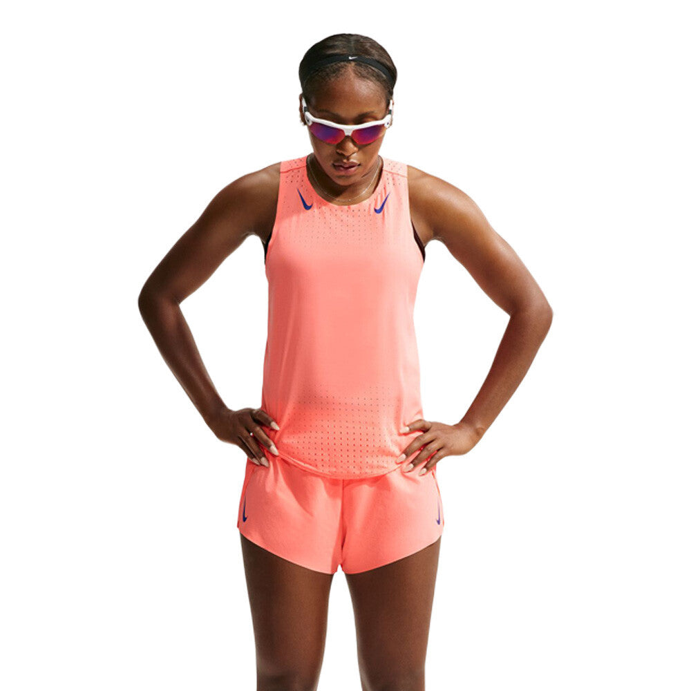 Nike Dri-FIT ADV Aeroswift Women's Tank Top - Atomic Pink/Old Royal (2)
