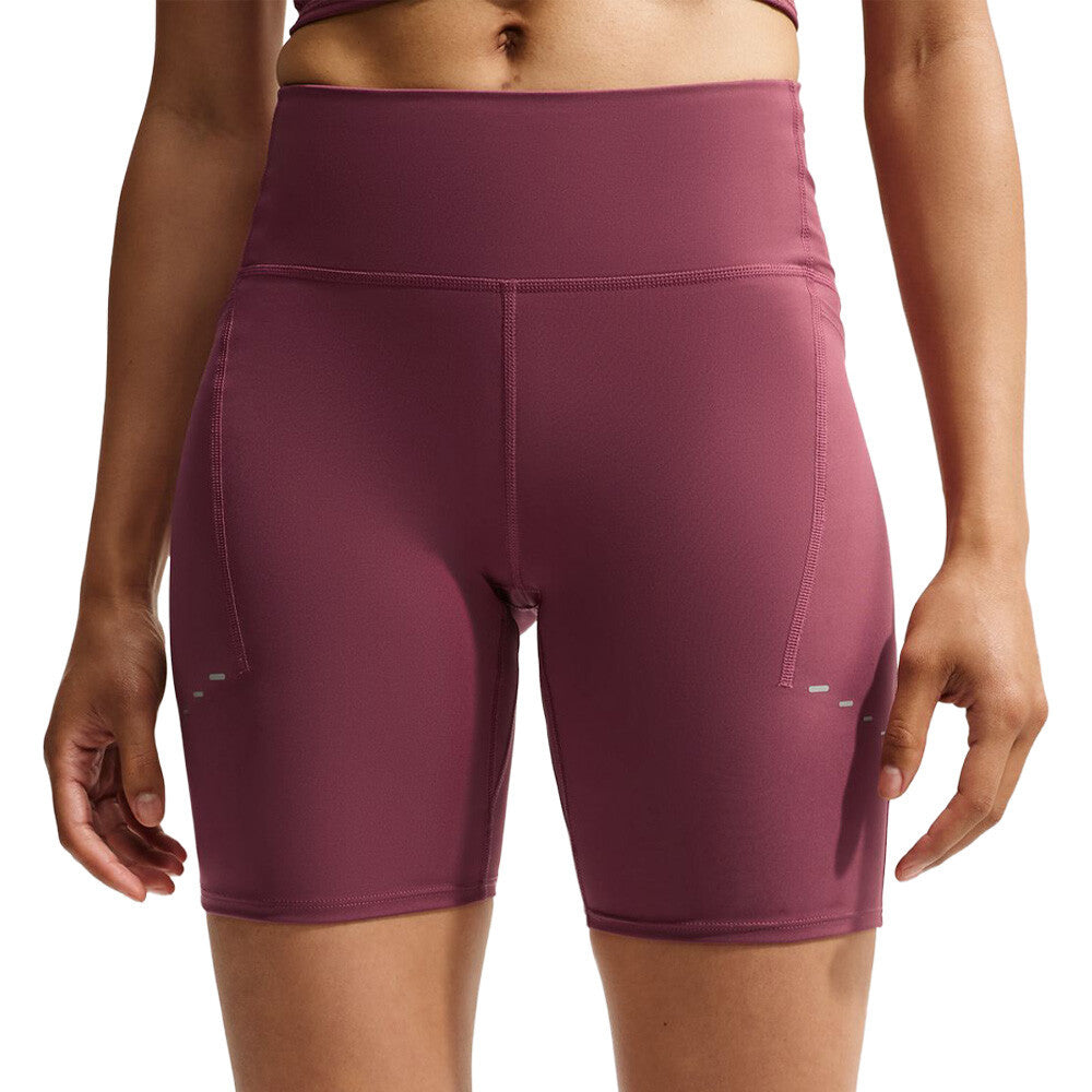 Nike Swift Dri-FIT High-Waisted 7-Inch Women's Running Shorts - Pink Smoke/Reflective Silver