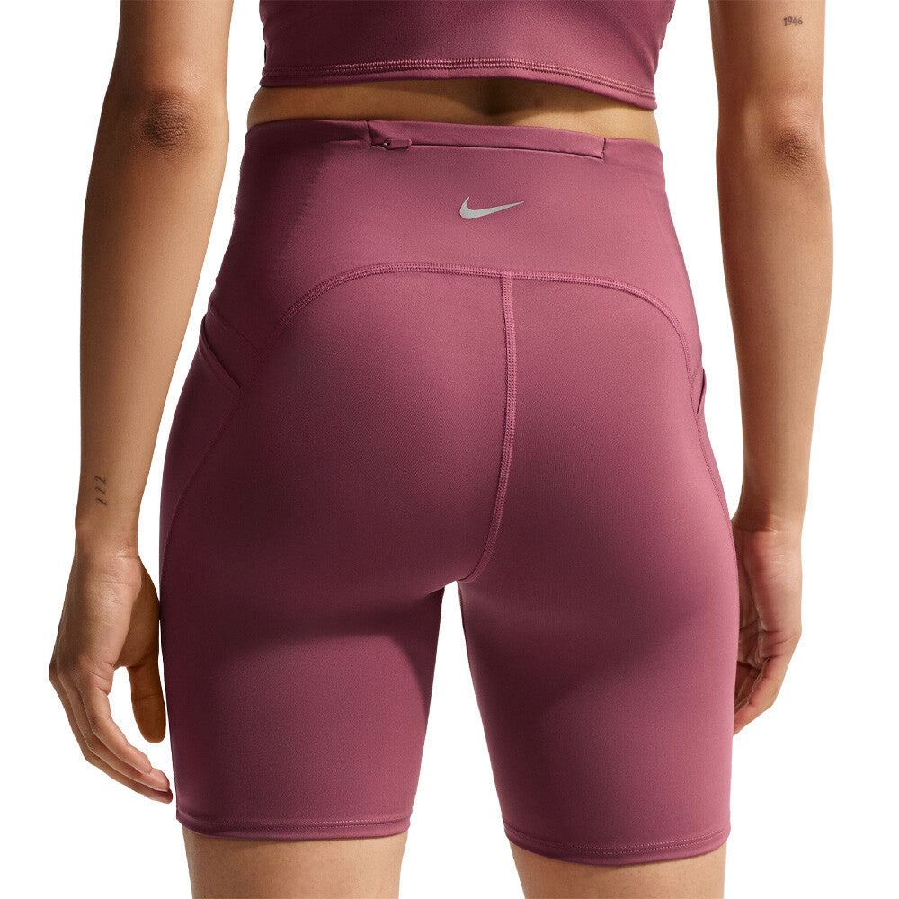 Nike Swift Dri-FIT High-Waisted 7-Inch Women's Running Shorts - Pink Smoke/Reflective Silver
