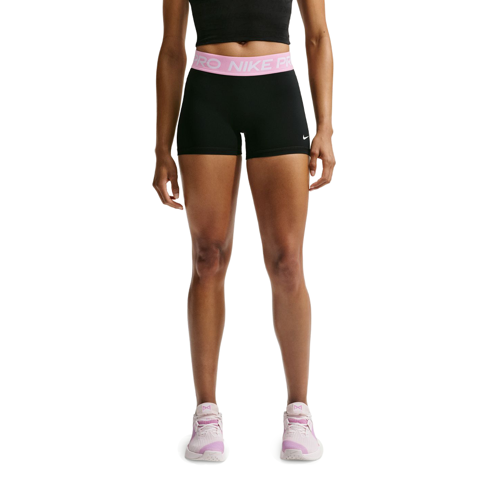 Nike Pro Dri-FIT 365 Women's Shorts - Black/Pink Rise/White