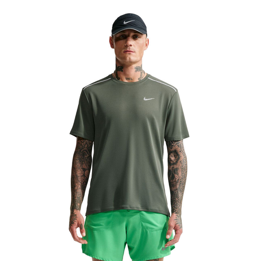 Nike Dri-FIT Miler Men's Running T-Shirt - Camo Green/Mineral Slate