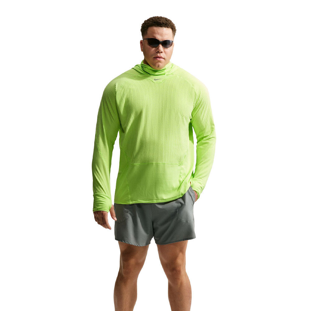 Nike Stride Therma-FIT Winterized Men's Hooded Top - Light Lemon Twist/Light Lemon Twist/Black