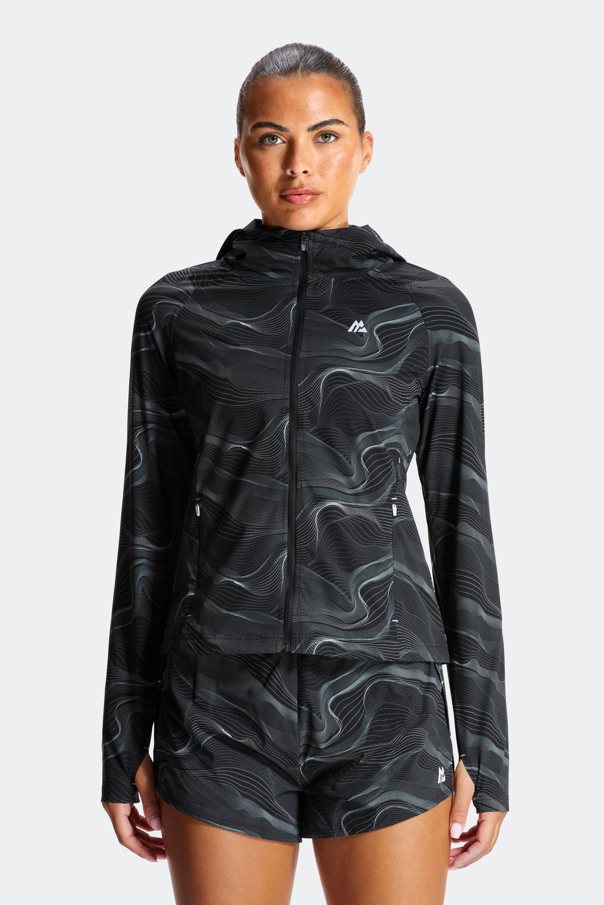 Montirex Women's Bora Windbreaker - Black/Grey