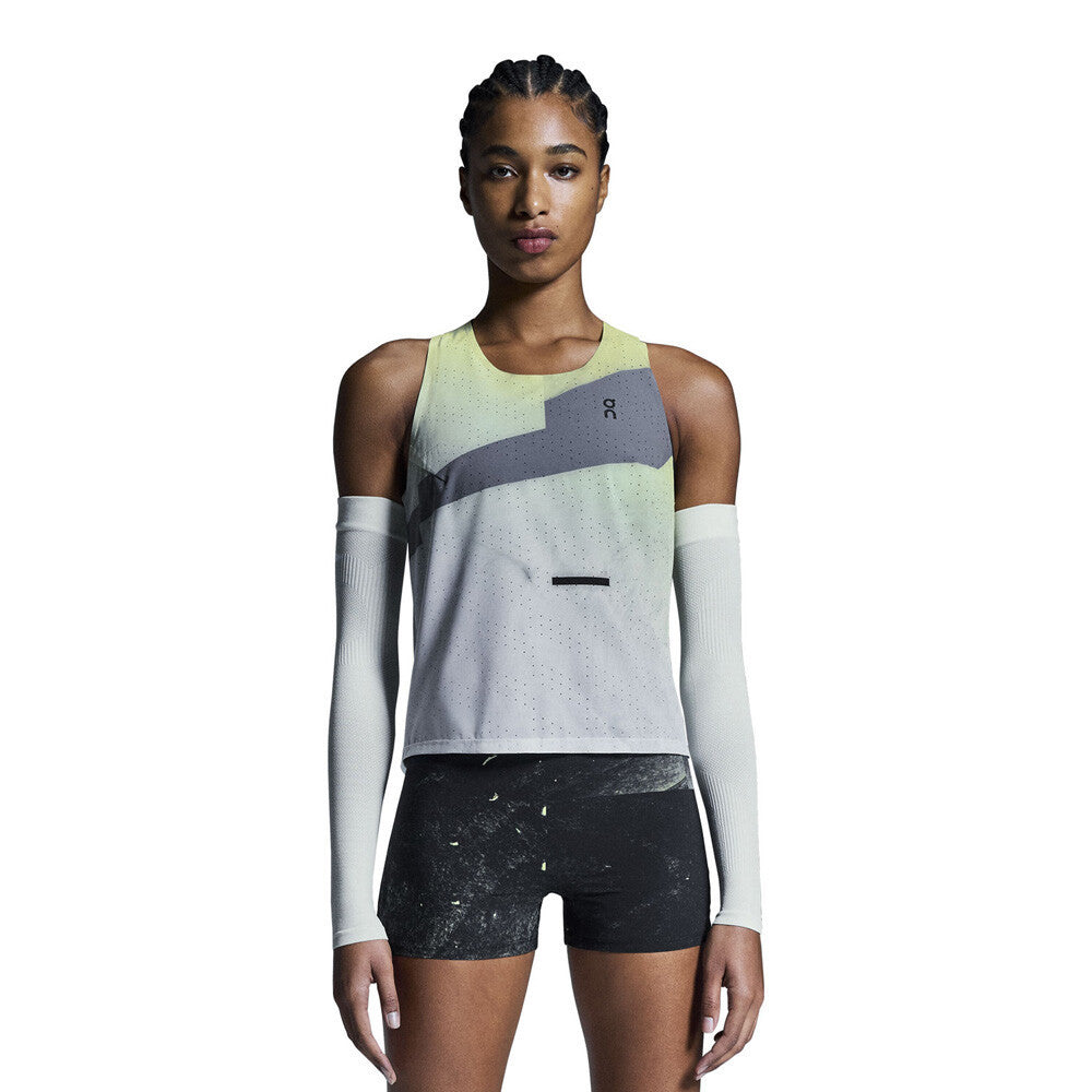 On Race Women's Tank Top - Limelight/Glacier