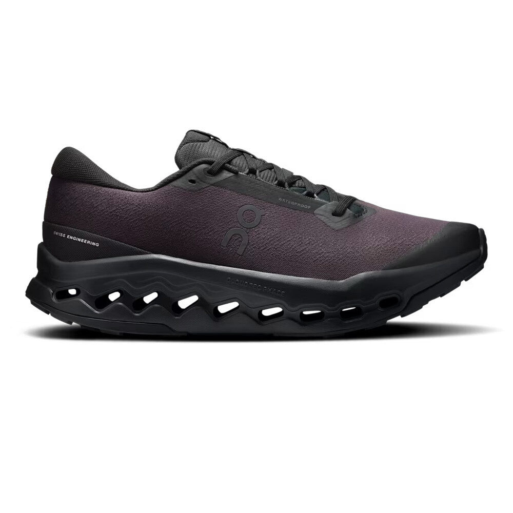 On Cloudsurfer Trail 2 Waterproof Men's Trail Running Shoes - Black