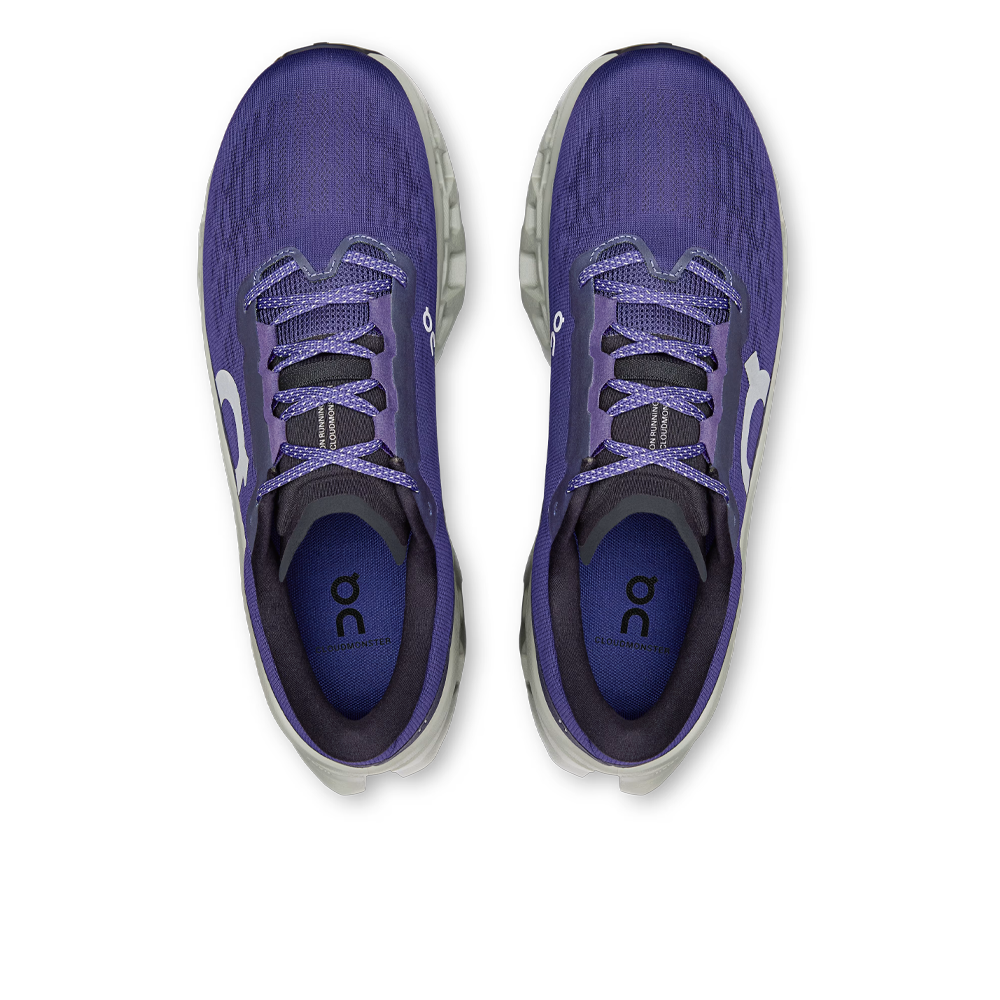 On Cloudmonster 3 Men's Running Shoes (2E Width) - Twilight/White
